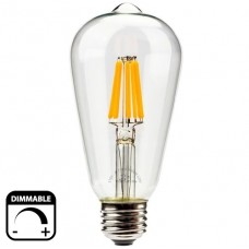 Λάμπα LED ST64 Αβοκάντο 12W E27 230V 1521lm Ντιμαριζόμενη 2800K Θερμό φως 13-27610009